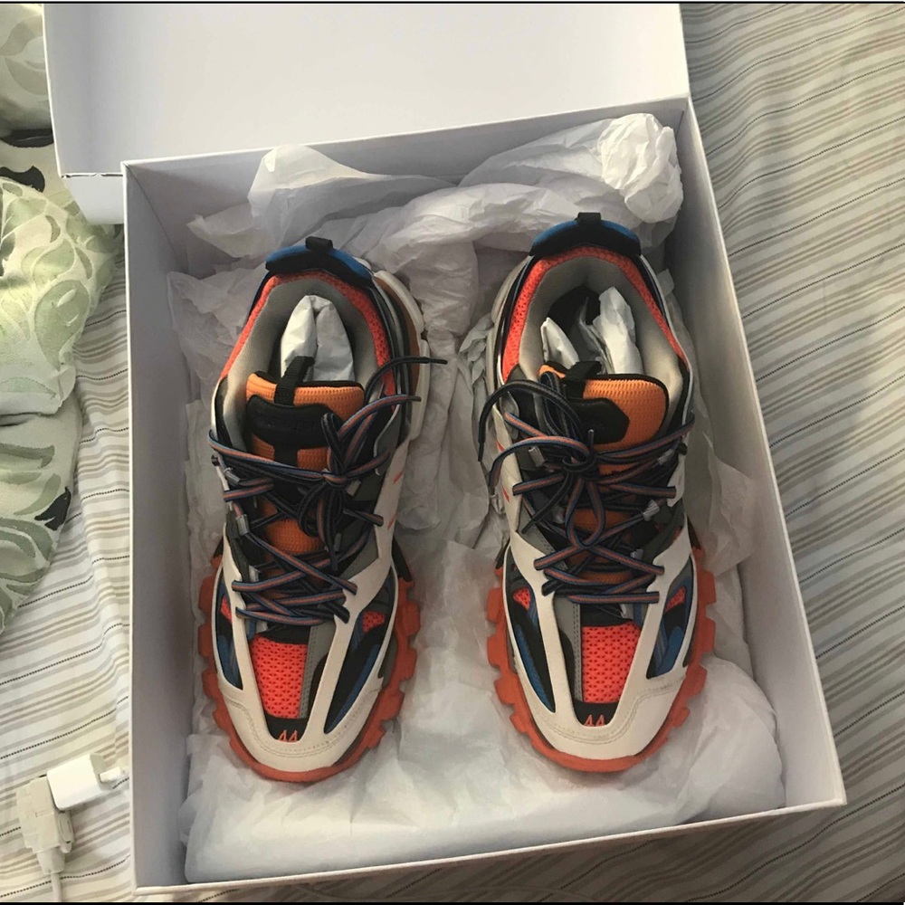 Balenciaga Track Trainer orange grey
